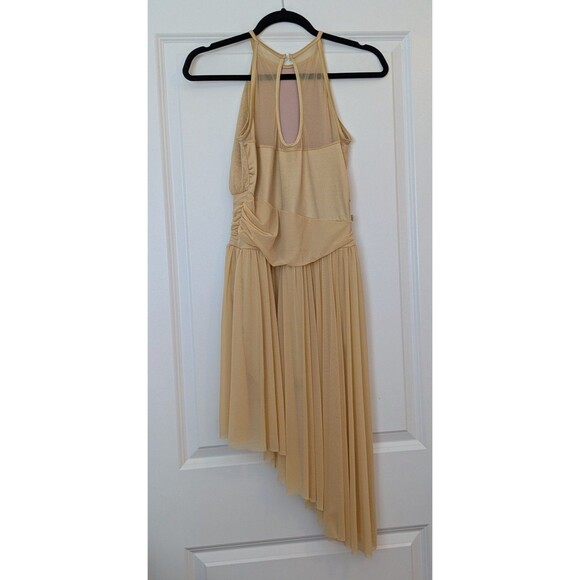 Weissman Women's Size MA (8/10) 10,000 Miles Cascade Shirred Mesh Dance Dress - Picture 6 of 12